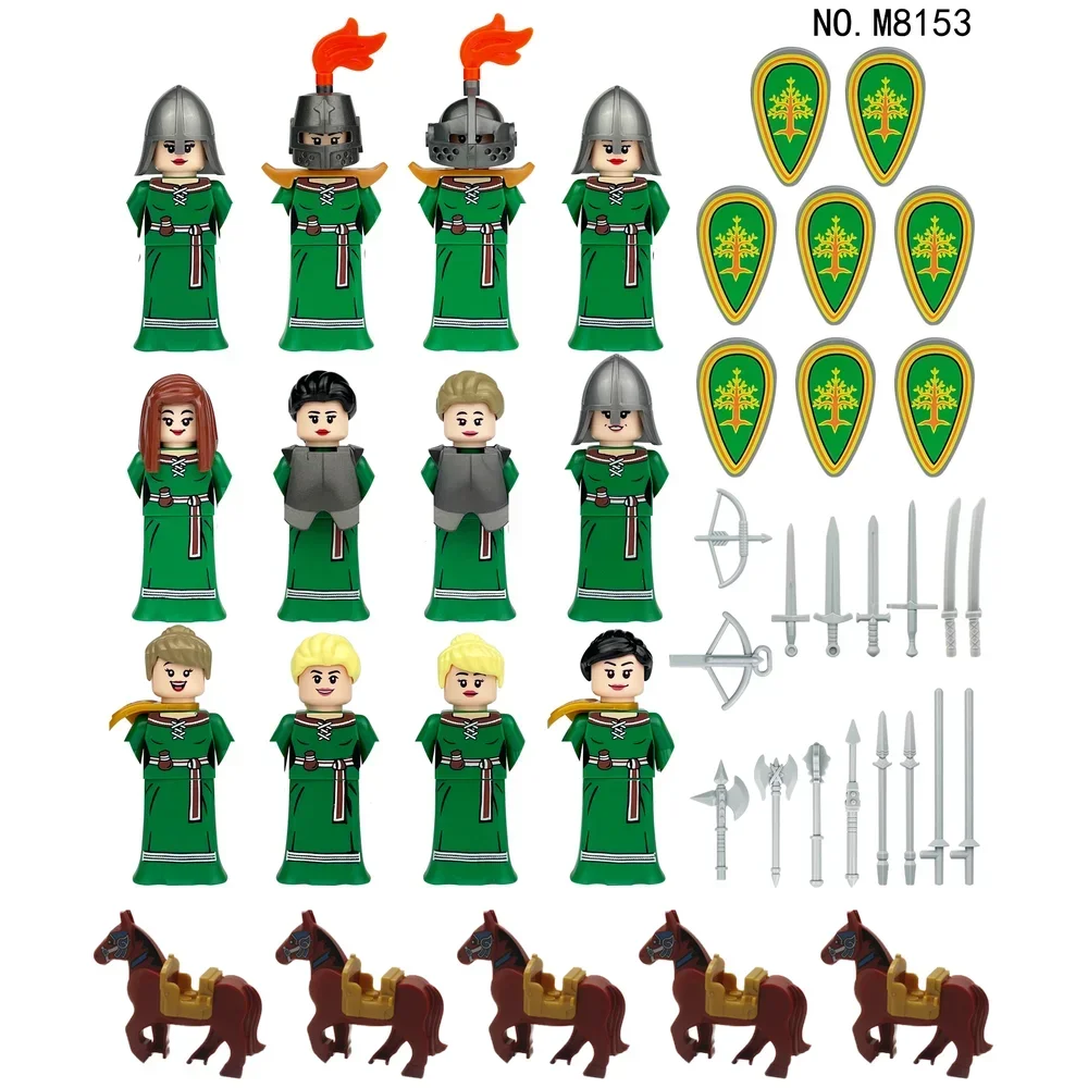 中世ヨーロッパ、諸国、兵士、騎士、騎兵、戦馬、組み立てブロッ - Lego Set Technic のレビューと価格